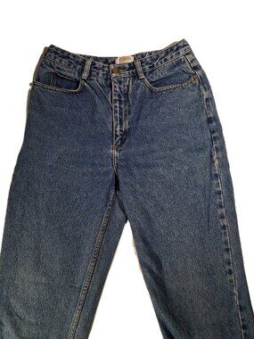 TALBOTS JEANS  8 petite  Tapered Straight Leg  90's Retro   High-Rise  Med Wash